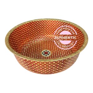Meenakari Talambrala Basin (Diameter 18 Inches , Height 7 inches)