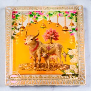 German Silver Coated Tray (Square 10 Inch)