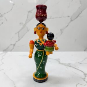 Mother and Child Standing Multicolour (Height 8.5Inches 21cm)