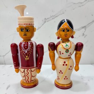 Bride & Groom Set / Pelli Set / Marriage Couple Set (Medium Size) (Height 7.5 Inches)