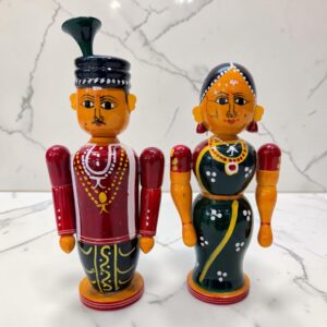 Bride & Groom Set / Pelli Set / Marriage Couple Set (Medium Size) (Height 7.5 Inches)