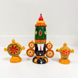 Balaji with Shanku Chakra Set (Height 7 Inches)