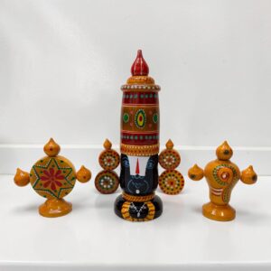 Balaji with Shanku Chakra Set (Height 10 Inches)