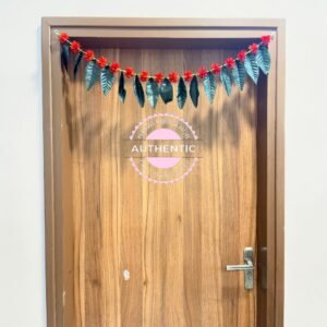 Mango Leaves Door Dandalu/ Door Garlands (Dark Pink Flowers)